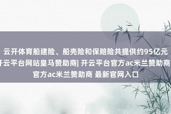 云开体育船建险、船壳险和保赔险共提供约95亿元的风险保障-开云平台网站皇马赞助商| 开云平台官方ac米兰赞助商 最新官网入口